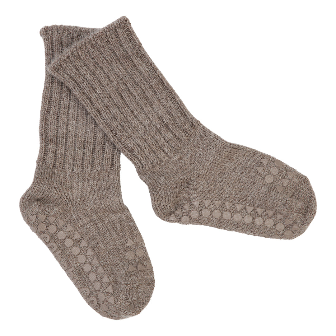 Calcetines Antideslizantes Alpaca - Nogal