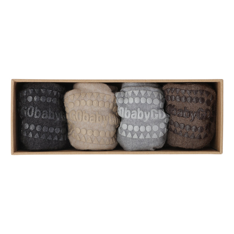 Combo Box Paquete de 4 lanas - Dark Grey Melange, Sand, Grey Melange, Brown Melange